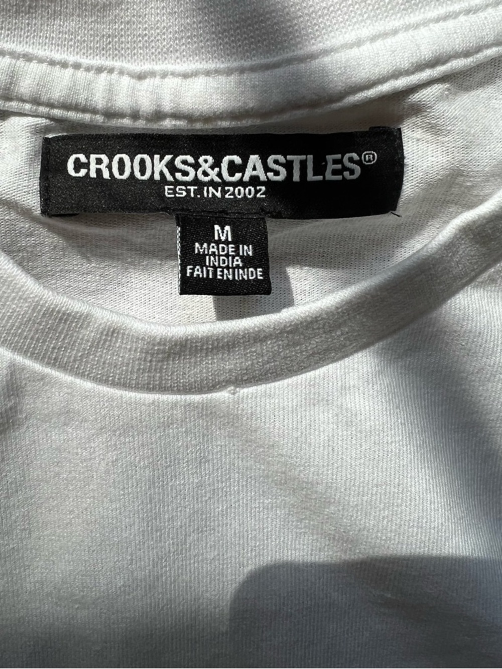 Crooks & Castles Duffle Bag Boy Tee - White/Blue/Red - Picture 4 of 4